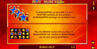 Hot Scatter Deluxe: Free spins and/or respins