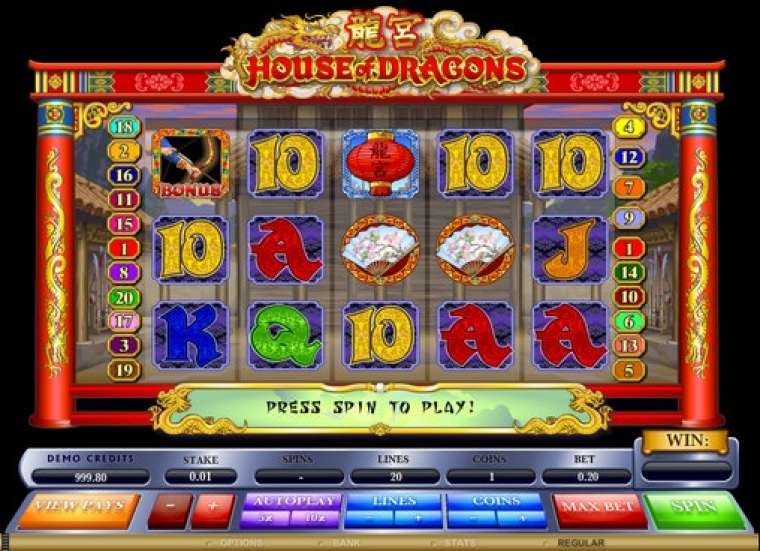Play House of Dragons pokie NZ