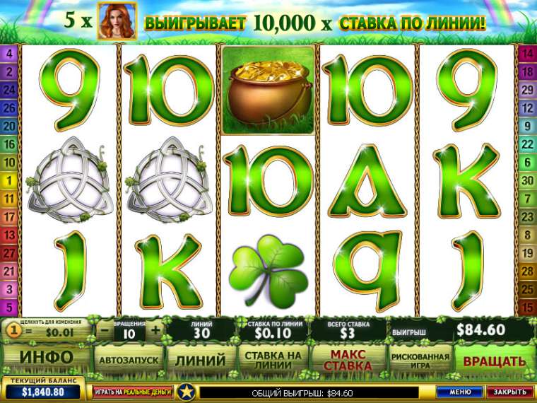 Play Irish Luck pokie NZ