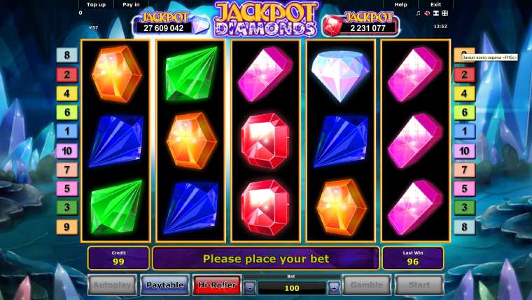 Play Jackpot Diamonds pokie NZ