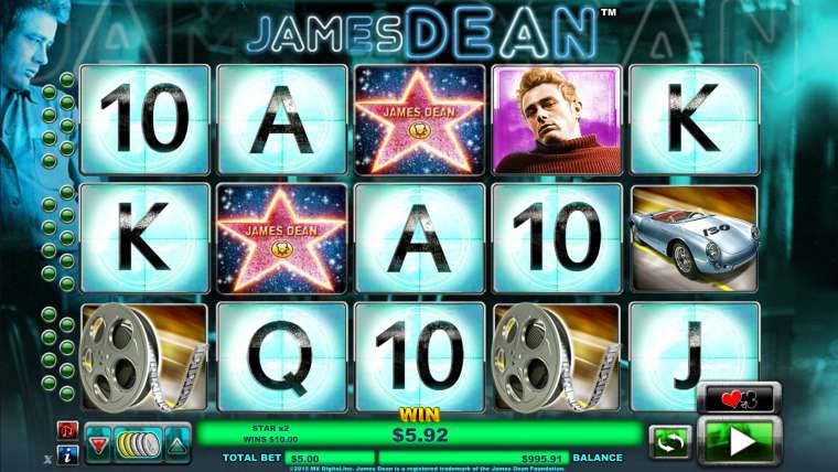Play James Dean pokie NZ