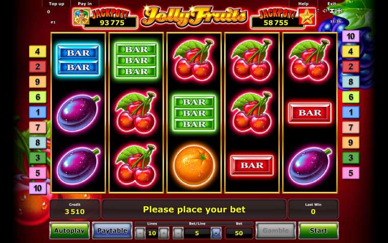 Play Jolly Fruits pokie NZ
