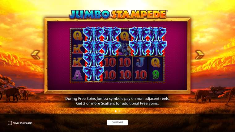 Play Jumbo Stampede pokie NZ