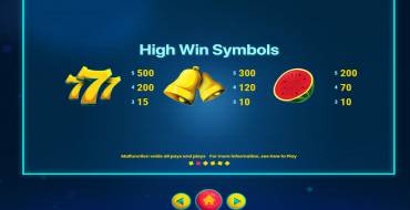 Jump!: Paytable