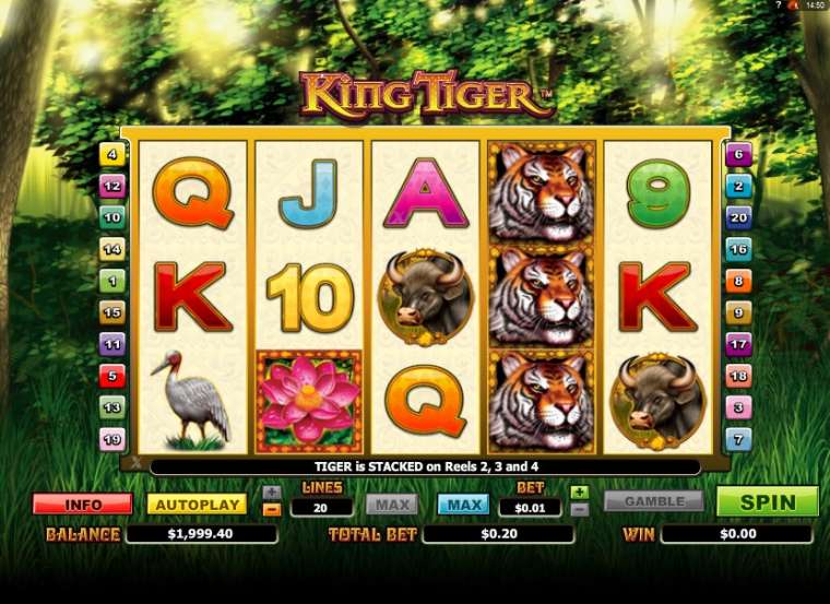Play King Tiger pokie NZ