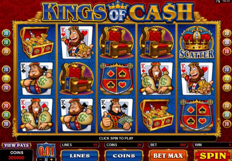 Play Kings Of Cash pokie NZ