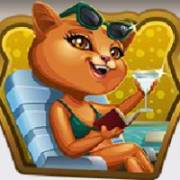 Kitty Cabana: A cat in a chaise lounge