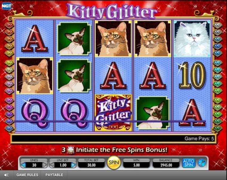Play Kitty Glitter pokie NZ