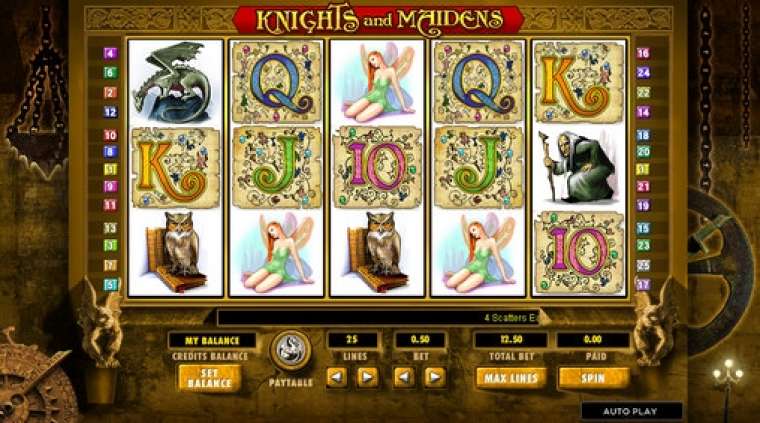 Play Knights and Maidens pokie NZ
