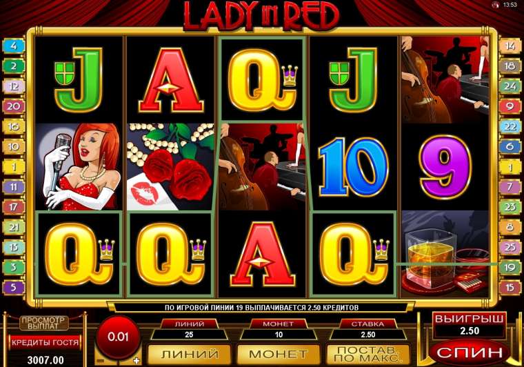 Play Lady In Red pokie NZ
