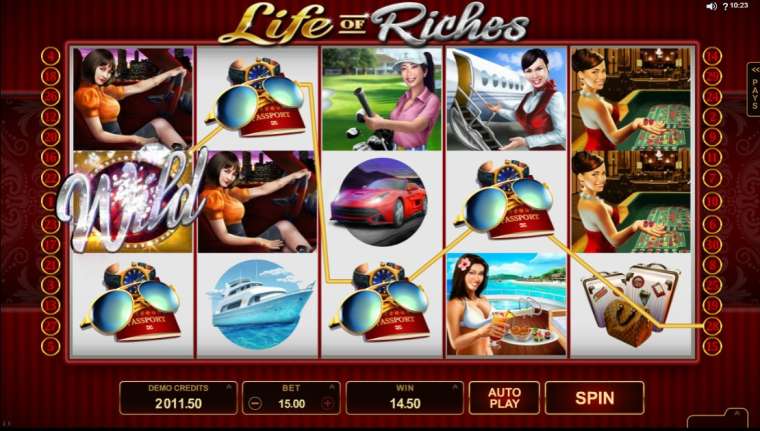 Play Life of Riches pokie NZ