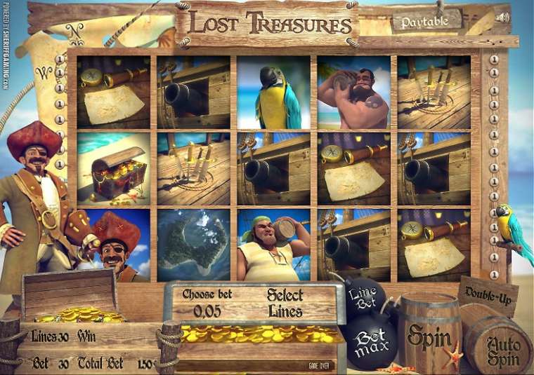 Play Lost Treasures pokie NZ