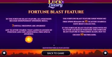 Luck & Luxury: Bonus games