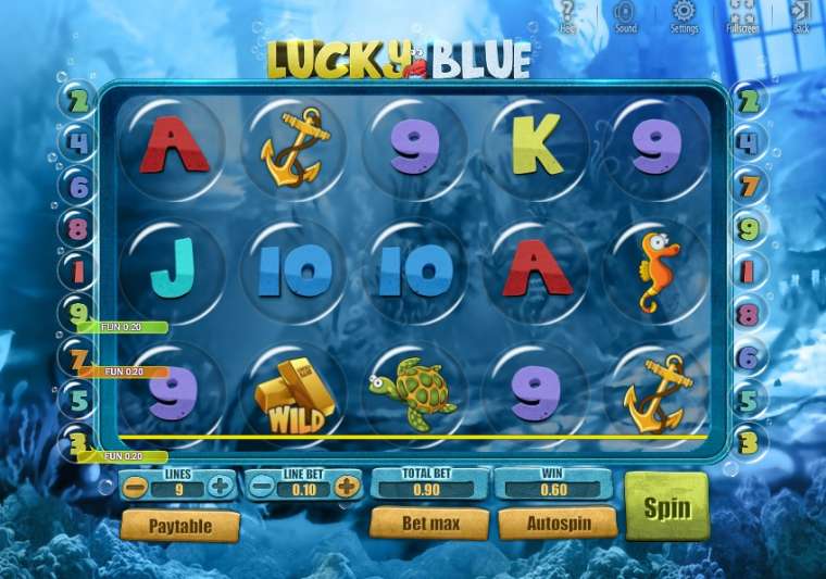 Play Lucky Blue pokie NZ