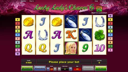 Lucky Lady’s Charm 6 Deluxe by Novomatic / Greentube NZ