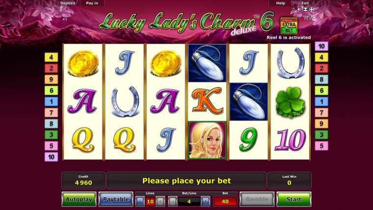 Play Lucky Lady’s Charm 6 Deluxe pokie NZ