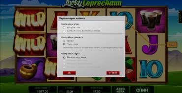 Lucky Leprechaun: Settings
