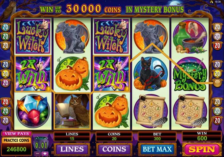 Play Lucky Witch pokie NZ