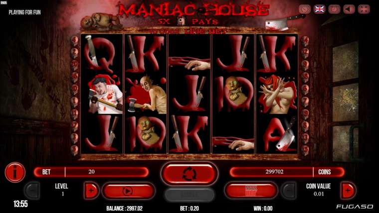 Play Maniac House pokie NZ