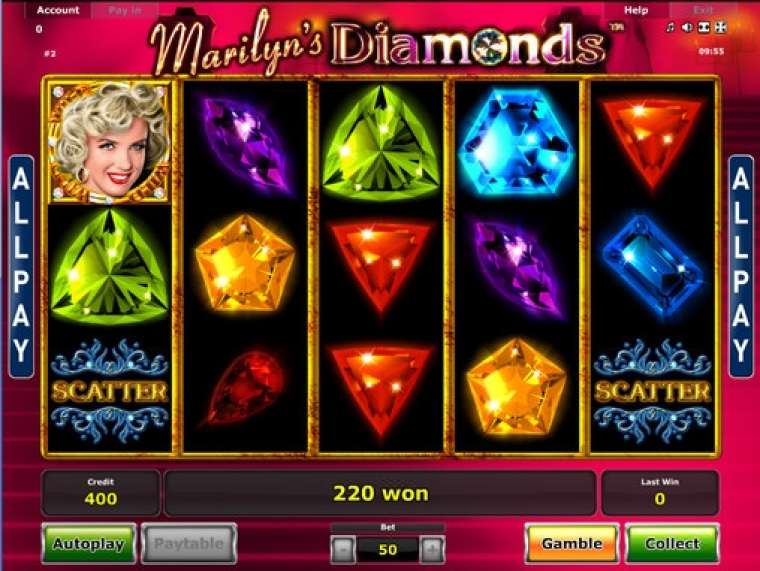 Play Marilyn’s Diamonds pokie NZ