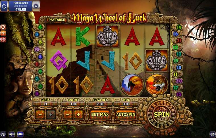 Play Maya Wheel of Luck pokie NZ