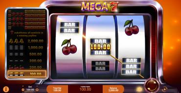Mega 7: Winnings