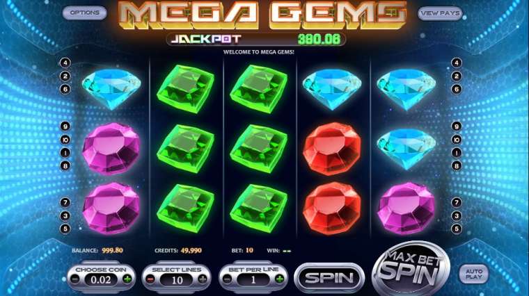 Play Mega Gems pokie NZ