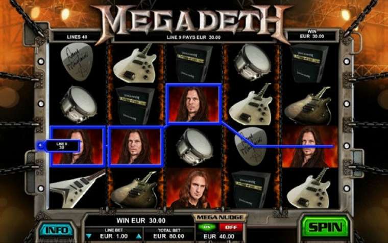 Play Megadeth pokie NZ