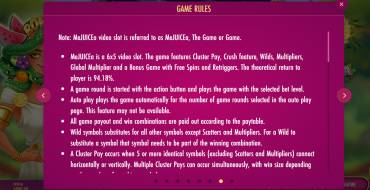 MeJUICEa: Rules