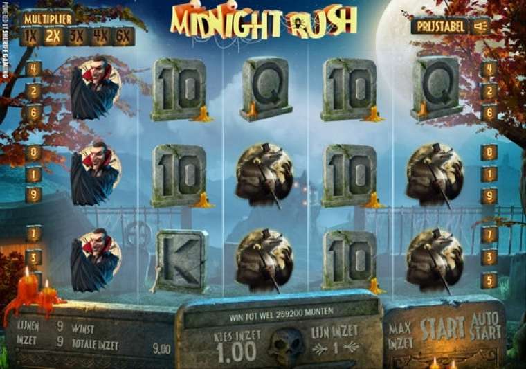 Play Midnight Rush pokie NZ