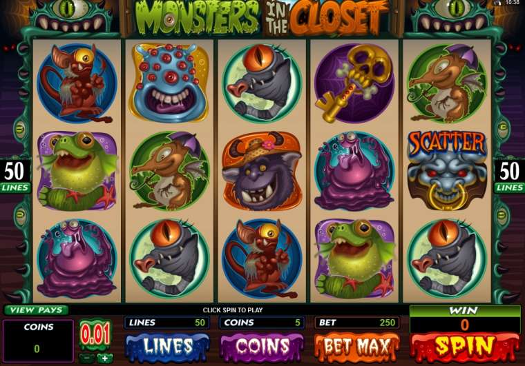 Play Monsters in the Closet pokie NZ