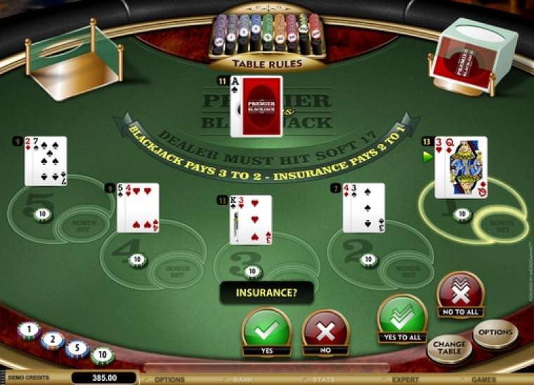 Play Multi-hand Premier Bonus Blackjack