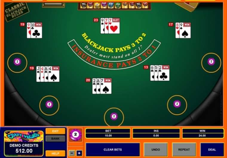Play Multihand Classic Blackjack