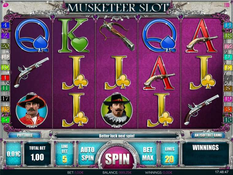 Play Musketeer Slot pokie NZ