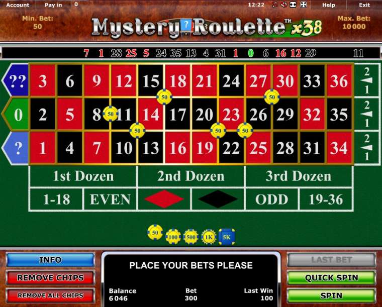 Play Mystery Roulette x38 in NZ