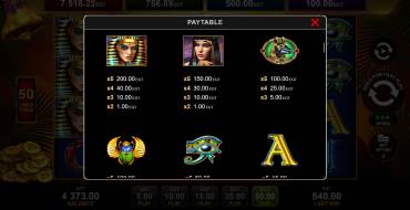 Mystic Desert Bell Link: Payout table