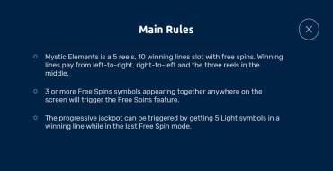 Mystic Elements: Rules
