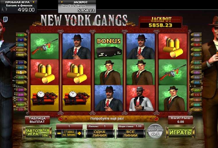 Play New York Gangs pokie NZ