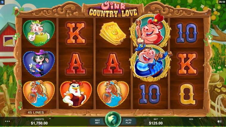 Play Oink Country Love pokie NZ