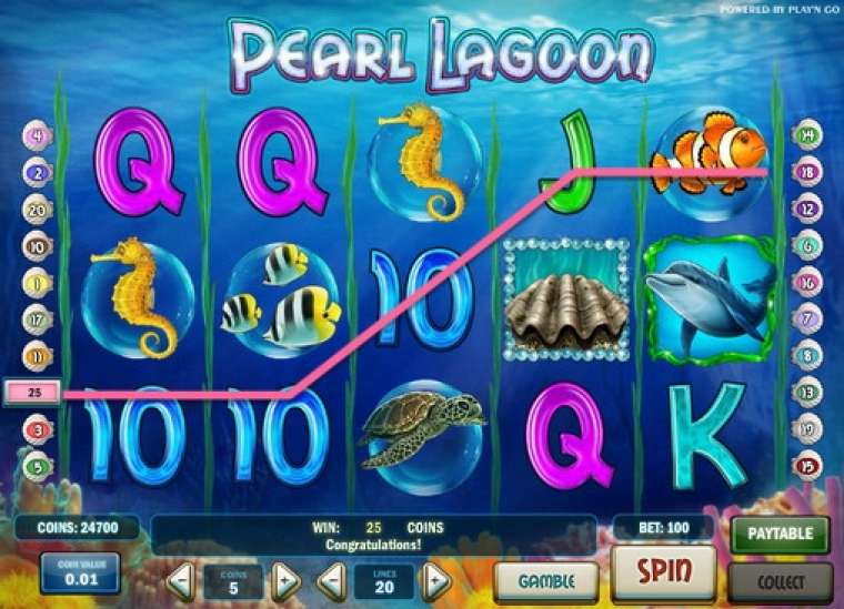 Play Pearl Lagoon pokie NZ