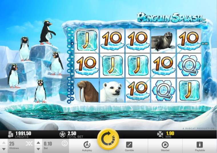 Play Penguin Splash pokie NZ