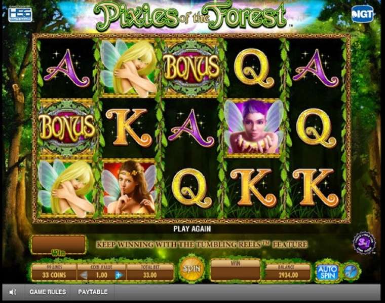 Play Pixies of the Forest pokie NZ