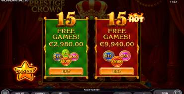 Prestige Crown: Bonus games