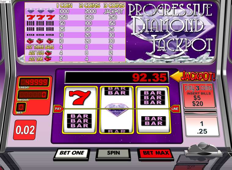 Play Progressive Diamond Jackpot pokie NZ