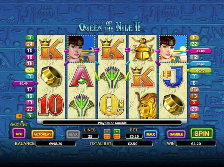Play Queen of the Nile II pokie NZ