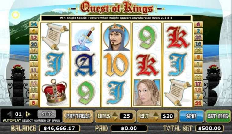 Play Quest of Kings pokie NZ