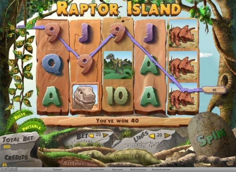 Play Raptor Island pokie NZ