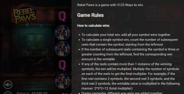 Rebel Paws: Rules