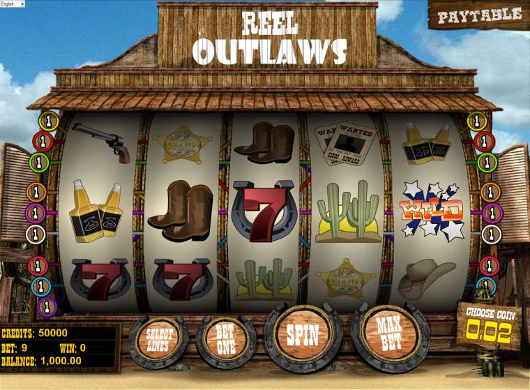 Play Reel Outlaws  pokie NZ