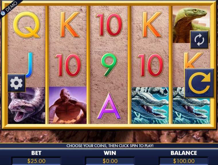 Play Reptile Riches pokie NZ